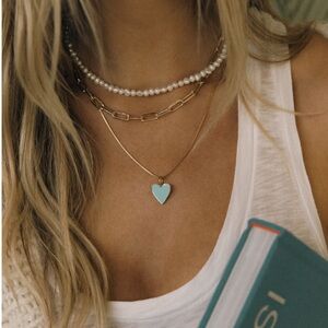 James Michelle Tainted Heart Necklace